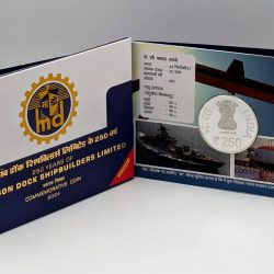 250 Years of Mazagon Dock Shipbuilders limited(Denomination of `250) Proof -Folder Packing - FGCO001614