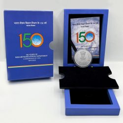 150 Years of India Meteorological Department (Denomination of 150) Proof -Wooden Packing -FGCO001765