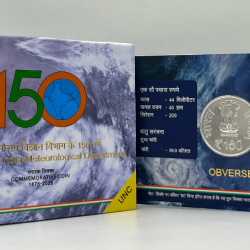 150 Years of India Meteorological Department (Denomination of 150) UNC -Folder Packing -FGCO001767