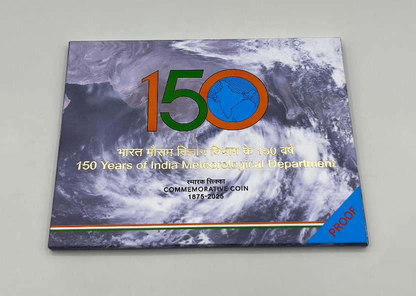 150 Years of India Meteorological Department (Denomination of 150) Proof -Folder Packing -FGCO001766 - Image 6