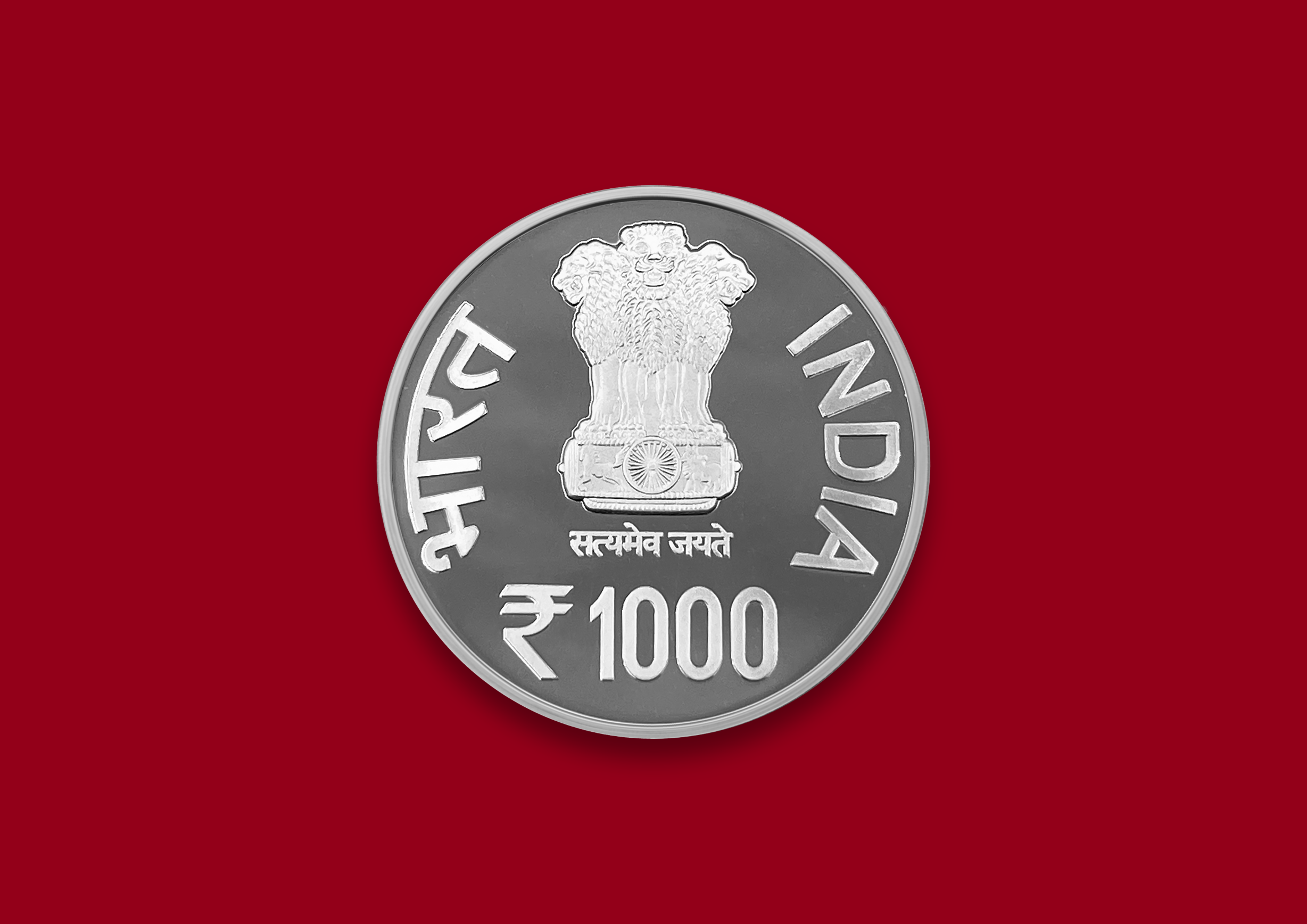 1000 Years of Naval Expedition of Emperor Rajendra Chola – I Denomination of ₹ 1000 - Wooden Packing – FGCO001929 - Image 2