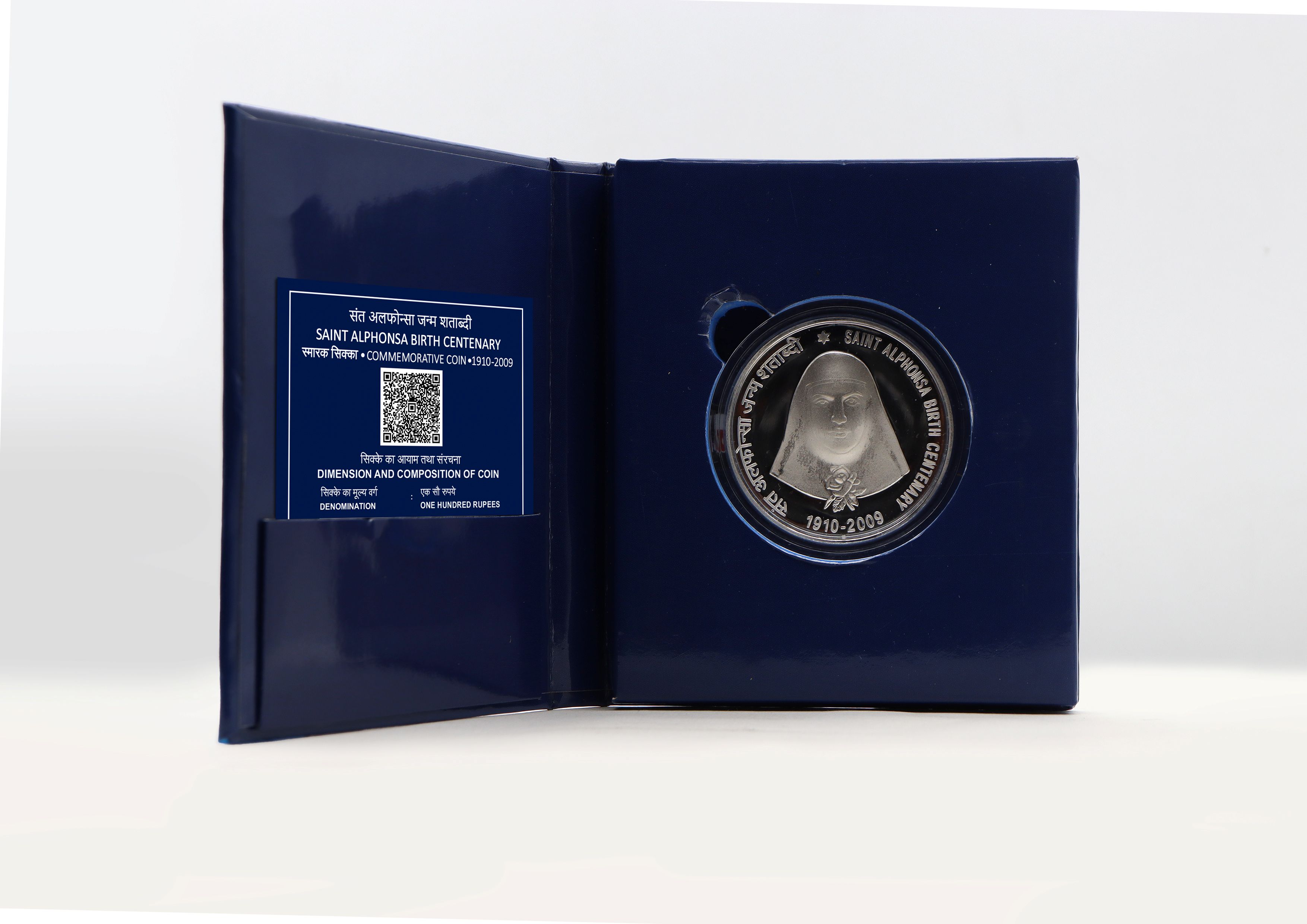 Saint Alphanso Birth Centenary- Denomination of ₹ 100 – Proof Booklet Packing- FGCO002058