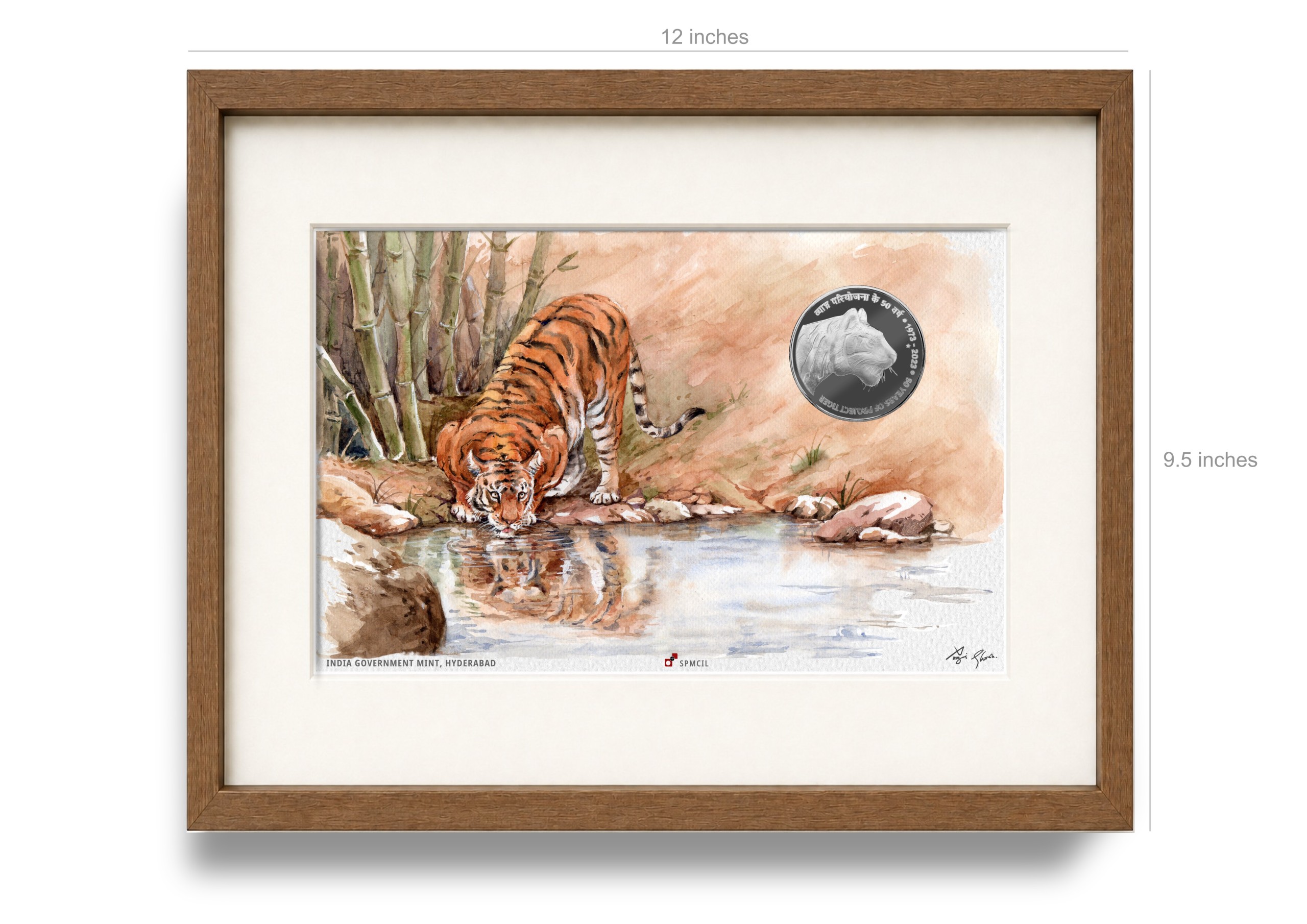 50 Years of Project Tiger | Rs. 50 Proof Coin | Frame Type