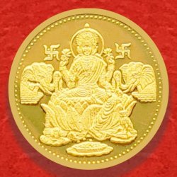 Shree Mahalaxmi Pujan – 5 grams Souvenir Gold Coin