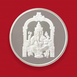 Ganesh Chaturthi 40 Gms Silver Coin (999 Purity)