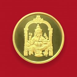 Ganesh Chaturthi 10 Gms Gold Coin (999 Purity)