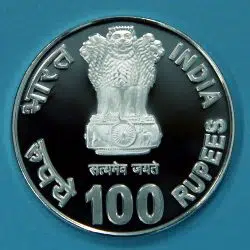 UNC - ₹100 - SINGLE QA - MOTHER TERESA BIRTH CENTENARY 1910-2010