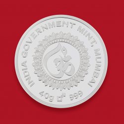Lakshmi & Ganesh 40 Gms Silver Coin (999 Purity)