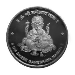 SHREE GANESH 10 GRAMS SILVER MEDAL