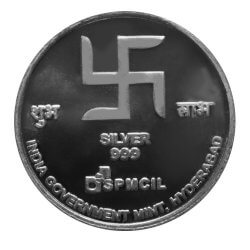 SHREE GANESH 10 GRAMS SILVER MEDAL