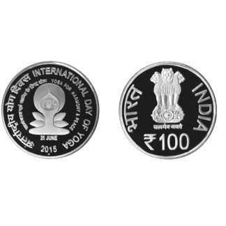 RS. 100 & RS. 10 – UNC SET - INTERNATIONAL DAY OF YOGA