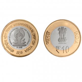 RS. 100 & RS. 10 – UNC SET - INTERNATIONAL DAY OF YOGA