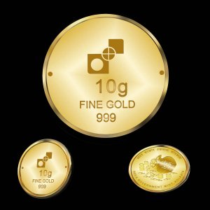 AKSHAYA TRITIYA 10 GRAMS GOLD COIN (WITH KALASH)