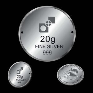 AKSHAYA TRITIYA 20 GRAMS SILVER COIN (WITH KALASH)