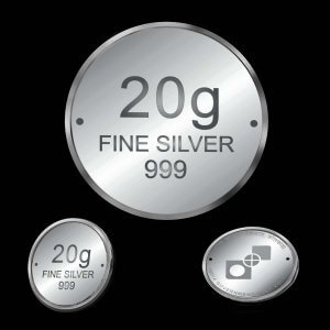 AKSHAYA TRITIYA 20 GRAMS SILVER COIN (WITHOUT KALASH)