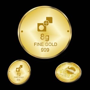 AKSHAYA TRITIYA 8 GRAMS GOLD COIN (WITH KALASH)