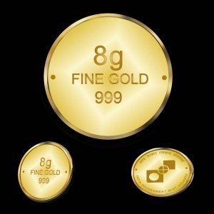 AKSHAYA TRITIYA 8 GRAMS GOLD COIN (WITHOUT KALASH)