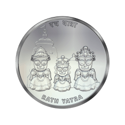 RATH YATRA 50 GRAMS SILVER SOUVENIR COIN