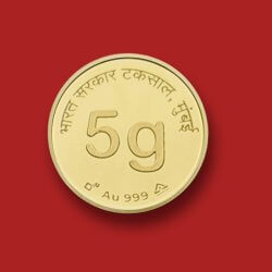 5 Gram Gold Coin 999 purity  – Onam