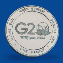 MDF BOX - Rs. 100 - G-20 INDIA 2023 ONE EARTH ONE FAMILY ONE FUTURE