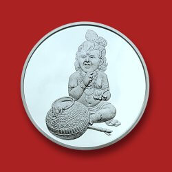 20 Gram Silver Coin – Janmashtami
