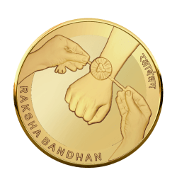 RAKSHA BANDHAN 5 GRAMS GOLD COIN