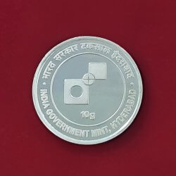 RAKSHA BANDHAN 10 GRAMS SILVER MEDAL - 999 PURITY, 27 MM DIAMETER
