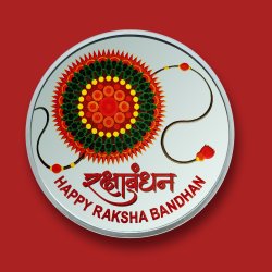 40 Gram Color Silver Coin – Raksha Bandhan