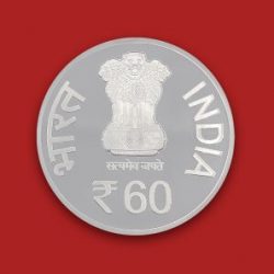 Diamond Jubilee Year of Central Bureau of Investigation (CBI) (Denomination of `60) (UNC) – Folder Packing - FGCO001192