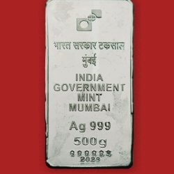 500 gram Silver Bar (999 fineness)