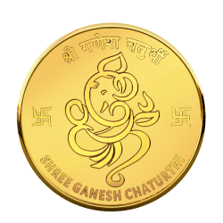 GANESH CHATURTHI 5 GRAMS GOLD COIN