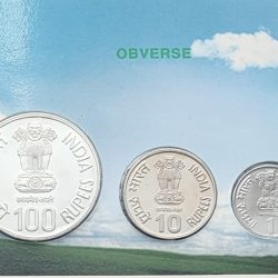 महाराणा प्रताप / Maharana Pratap-(3 Coin Set-Rs. 100, 10 & 1) - Proof - FGCO000231