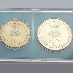 विकास के लिए बचत / Save for development-(2 Coin Set-Rs.50 & 10) - UNC - FGCO000719