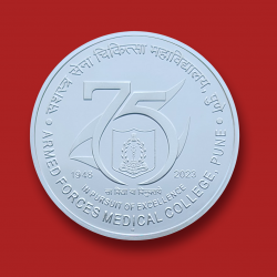 Platinum Jubilee Celebrations of Armed Forces Medical College, Pune  (Denomination of `75) Proof - Folder Packing - FGCO001461