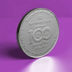 Karnataka Bank - Celebrating 100 Years of Trust | Rs. 100 Proof Coin | MDF Box