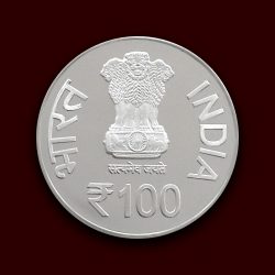 Bhagwan Mahaveer 2550th Nirvan Kalyanak | Rs. 100 Proof Coin | MDF Box