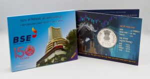150 Years of Bombay Stock Exchange (Denomination of ₹ 150) Proof -Folder Packing – FGCO001654