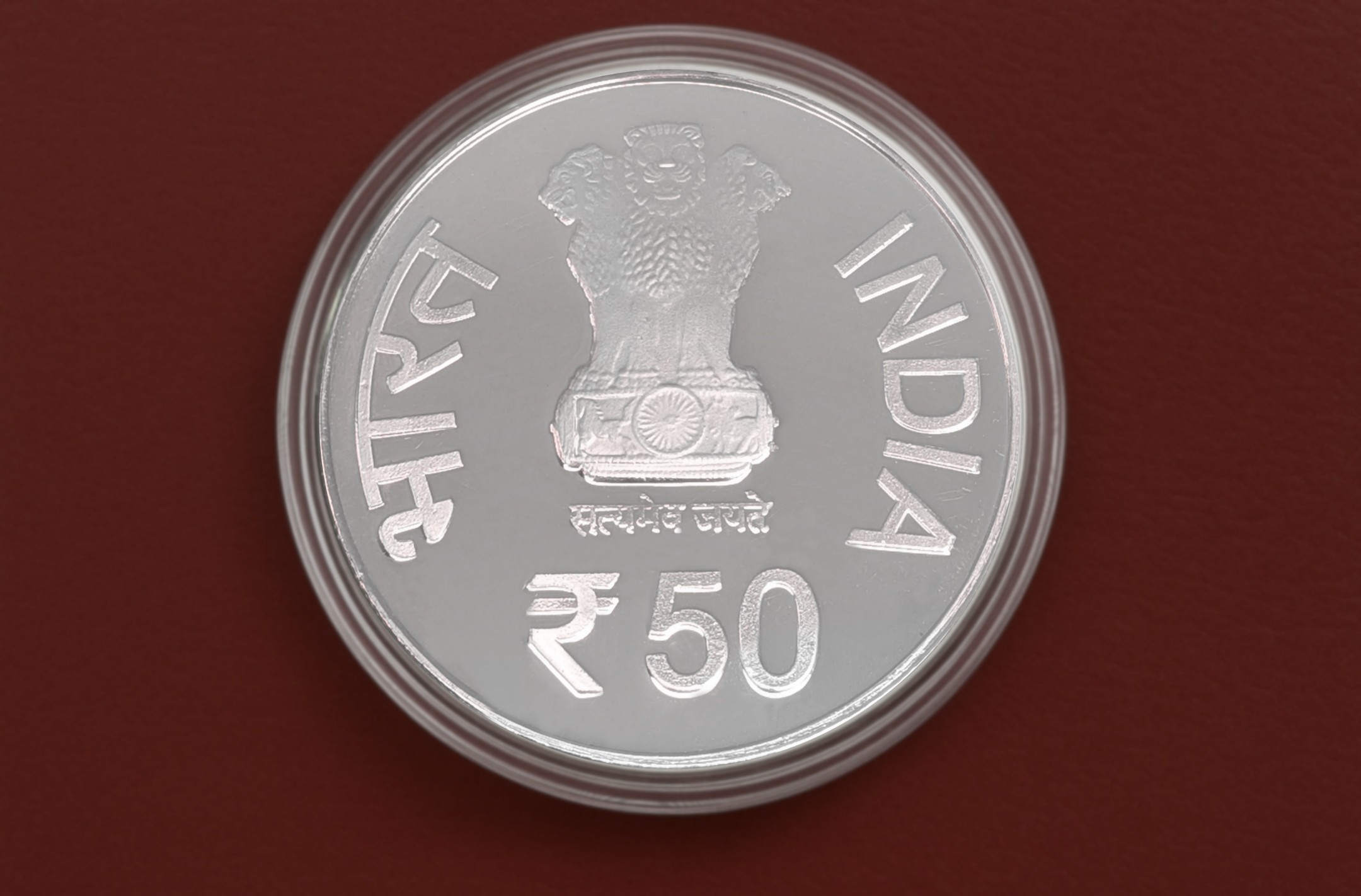 50 Years of NHPC Limited | Rs. 50 Proof Coin | Kappa Box - Image 4