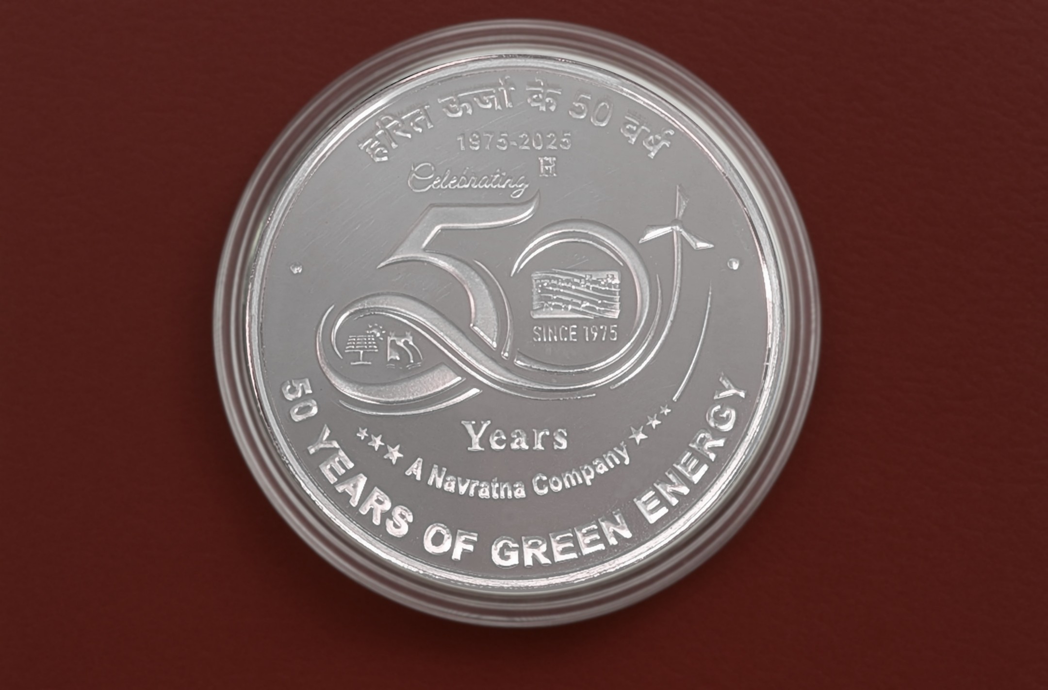 50 Years of NHPC Limited | Rs. 50 Proof Coin | Kappa Box - Image 3